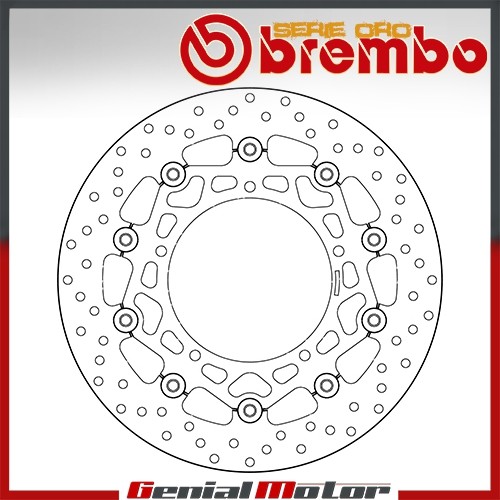 Brake disc floating brembo - brembo, oro