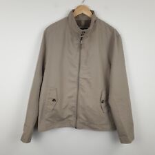 James Pringle Harington Jacket Mens Medium Beige Zip Up High Neck Bomber