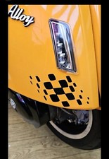 2x LAMBRETTA Vespa Gp Flag Decal  Sticker Scooter Mod 
