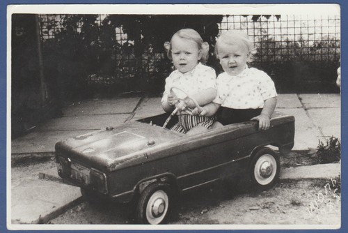 Beautiful two children riding - children,