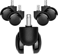 kwmobile Office Chair Wheels 11mm - Pack of 5 Furniture Castors 50mm Diameter