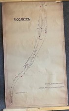 Original Signal Box Diagram - Riccarton (Scotland) - 63cm x 110cm