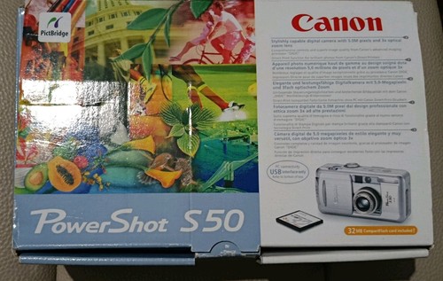Canon powershot s50 0mp - canon, 5.0mp