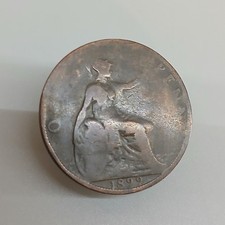 One Penny 1899 Coin Queen Victoria -CP