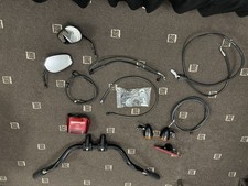 2016 Fatboy handlebars with risers, wiring kit and mirrors (GENUINE)