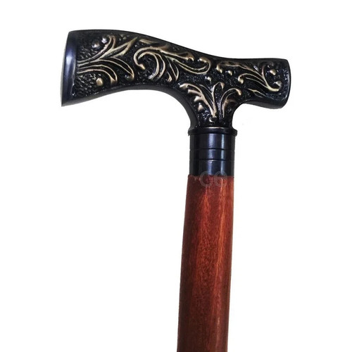 Vintage floral handle - vintage,