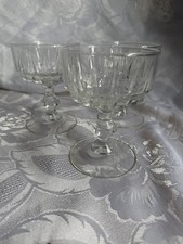 Set of 3 Vintage Pressed Glass