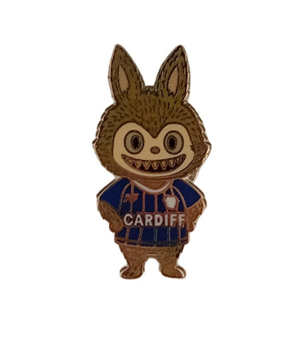 Cardiff city labubu pin - city,