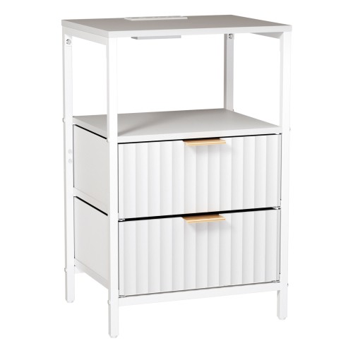 Bedside table with charging - table,