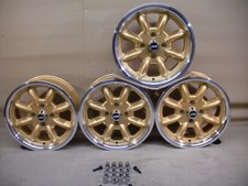 ESCORT CAPRI CORTINA FORD 6X15 DEEP DISH ALLOY WHEEL SET JBW MINILIGHT STYLE.