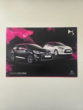 Original Citroen DS3 Pink Car Sales Info Brochure 2013 VGC 