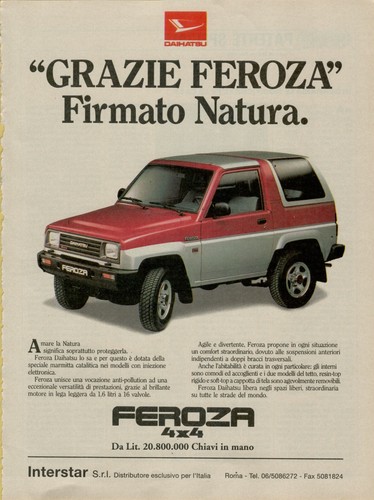 1990 daihatsu feroza - 1990,