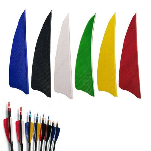 50pcs shield cut fletches - cut,