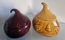 Vintage Onion  Beetroot Jars.