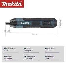 New Makita 3.6V Cordless Electric Screwdriver– Fast-Charging, 1300mah Power Tool