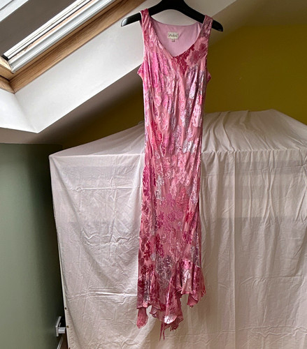 Adini lined pink floral - floral, satin