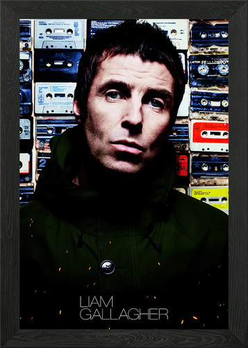 Liam gallagher portrait - liam, framed