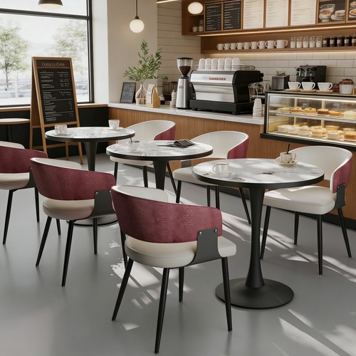 Modern leather dining chair - modern,