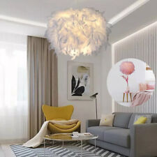 Feather Lampshade Ceiling