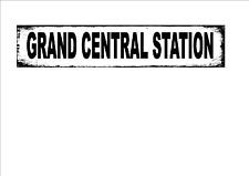 Railway Station Sign Reproduction Grand Central Station Vintage Repro Metal Sign