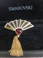 Genuine Swarovski Beautiful Large Fan Brooch