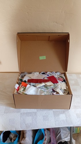 Job lot fabric scrapes all