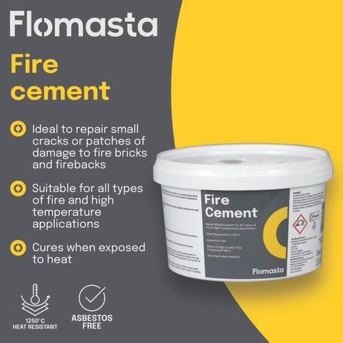 Flomasta refractory cement - refractory, 2kg