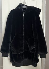 ZARA Faux Fur Heavy Hooded