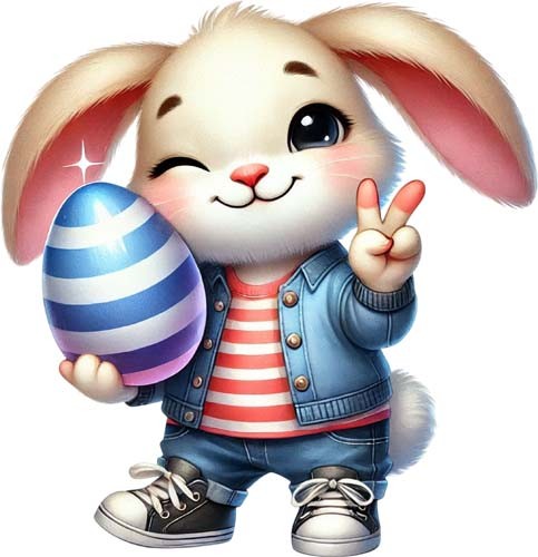 Easter hip hop bunny rabbit - easter,