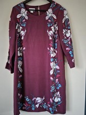 Monsoon silk blend dress, size