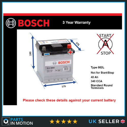 Battery fits citroen c3 - citroen, c2