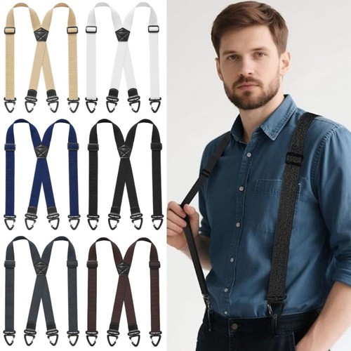 Heavy duty elastic suspenders - heavy,