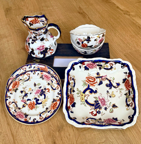 Vintage mason ironstone blue - vintage,
