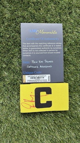 Ben kay signed captain - ben, captain’s