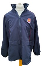 West Ham United Reversible Football Coat Fleece Jacket Hooded Full Zip Size XL