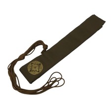 Japanese Buddhist Costume Surplice Sash Vtg Wagesa Hangesa Brown Gold BA700