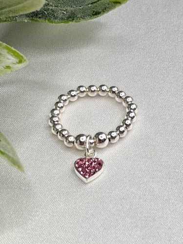 Sterling silver elasticated - silver,