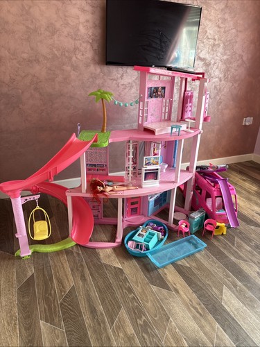 Barbie dream house with - dream, pink