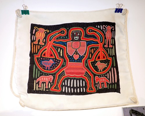 Kuna indian mola textile - mola,