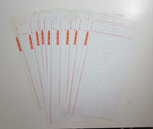 Knitting machine punchcard set - knitting,
