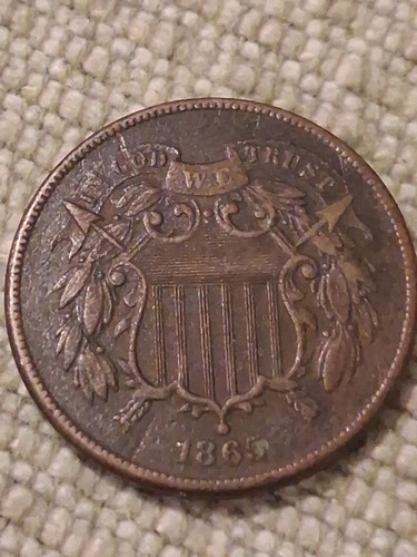 1865 cent piece - 1865,