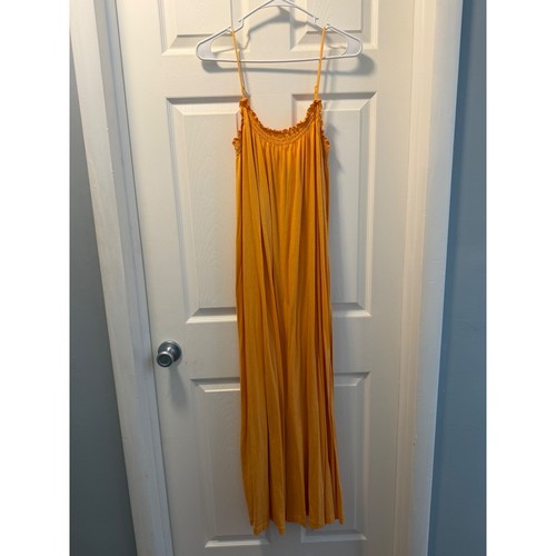 Mustard yellow smocked - hm,