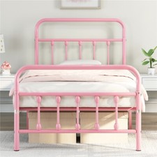 Single,Double,King Metal Bed Frame with Headboard and Footboard,Underbed Storage