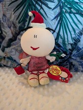Russ Berrie Bubblegum Bods FESTIVE FLOOZY Santa Hat Mistletoe Soft Toy Doll Xmas