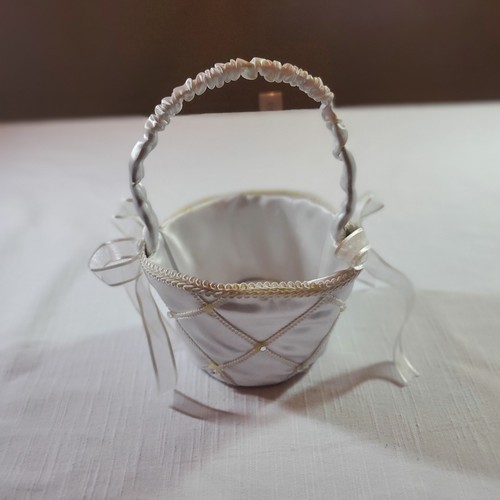 Elegant white flower girl - white,