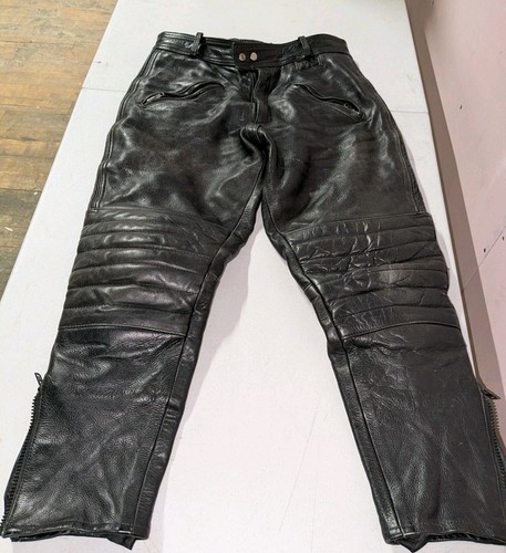 Jts black leather - leather, biker
