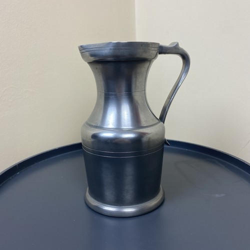 English pewter ale jug - english,