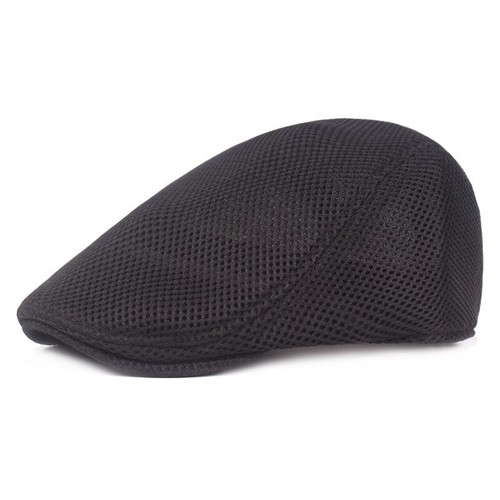Men beret mesh flat cap - men,
