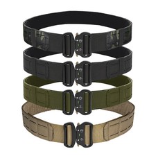 2 Inch Tactical Belt Quick Release Metal Buckle MOLLE Airsoft Military Men Belt