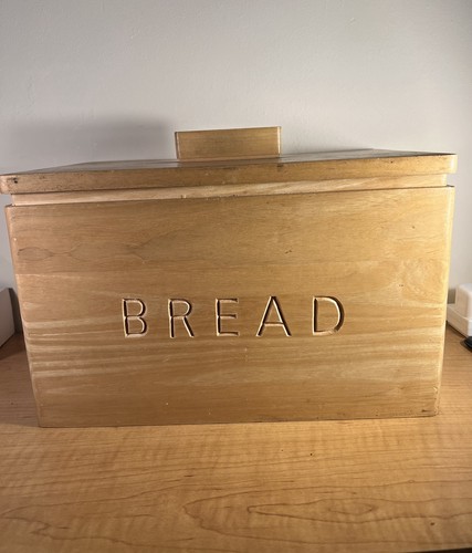 Wooden bread bin - storage, box
